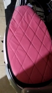 Kulit jok sepeda listrik EXOTIC VARILUX PRO model wajit / sarung jok selis EXOTIC VARILUX PRO WAJIT tinggal pasang