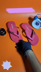 Ando nice queen shena sendal wedges jepit karet cewek kekinian sandal japit wanita tebel 3cm murah 36-40