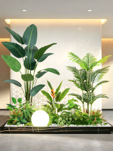 LIANYOU | Luxury Indoor Decoration Foliage Plant Replica for Foyer Separator