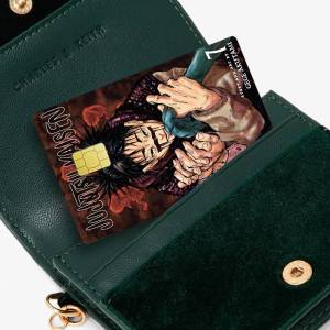 Choso Jujutsu Kaisen Anime Fashion Matte Gold Silver Black Matte Film Skin Sticker Tape for Bank Credit Debit Card