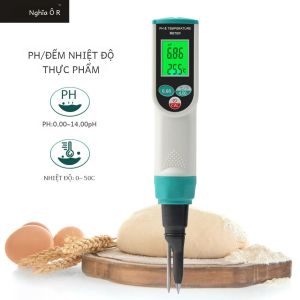 Máy Đo Độ PH Thực Phẩm Kỹ Thuật Số Chuyên Nghiệp 000 ~ 1400pH Cảm Biến Có Độ Chính Xác Cao Để Phân Tích Độ Axit Trong Nước Bột Thịt Phô Mai Có Đèn Nền