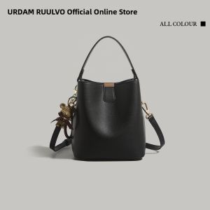 URCDN RDALVO | Multi-functional Oil Wax Leather Bucket Bag