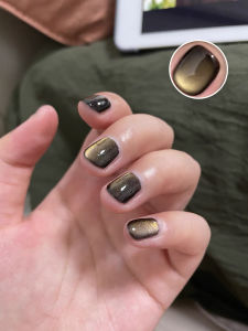 ยาทาเล็บเจลลายตาแมวคริสตัล ZH รุ่นใหม่ยอดนิยม 1 ชิ้น ปี 2025 แฟชั่นสำหรับวัยรุ่น ลูกปัดแก้วตกแต่งเล็บ อุปกรณ์ทำเล็บ