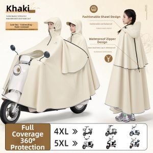 ZHENGYU | Dual Raincoat for Motorcycle and Electric Scooter Riding Waterproof Extra-large & Thickened
