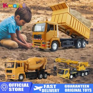 1/24 Scale 10 Channels Remote Control Engineering Vehicle RC Dump Truck 2.4G Simulation Toy Car for Boys Children Christmas Gift