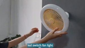 Remote Control Aromatherapy Fan Lamp Remote Control Lampstand 30W LED Light Smart Ceiling Fan With Lighting For Living Room Bedroom E27