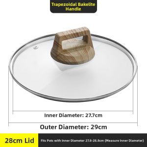 Multipurpose Clear Thickened G-shaped Pot Lid