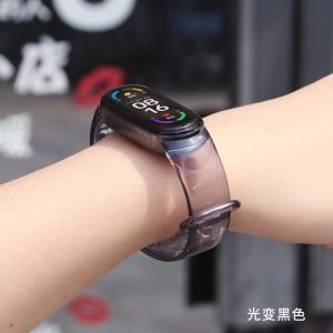 Glacier Transparan Berganti Warna Strap untuk Band M3 M4 M5 M6