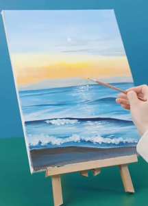 Stretched White Art Canvas for Painting | DIY Picture Poster Wooden Frame Cotton Board | Art Supplies Drawing SG