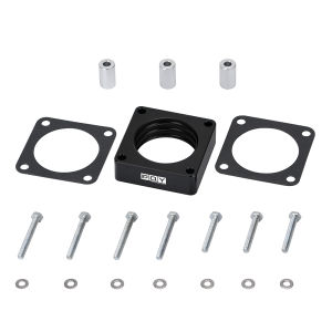 Aluminum Throttle Body Spacer For 91-06 Jeep Wrangler Cherokee TJ YJ LJ XJ 2.5L/4.0L Engine Gas w/ Gasket 1" Raise Manifold Carb