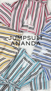 ALMO FASHION [HN] - JUMPSUIT ANANDA / JUMPSUIT SALUR / OVERALL WANITA/ JS OVERALL / PAKAIAN WANITA / BAJU WANITA / PLAYSUIT WANITA