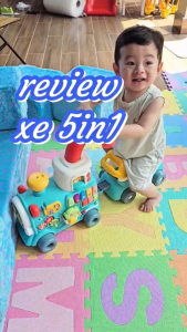 Xe Tập Đi Kết Hợp Đồ Chơi Montessori Xe Chòi Chân Hình Xe Lửa Kèm Hiệu Ứng Phun Khói Đồ Chơi Cho Bé. Shopcuabebb