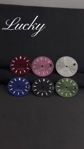 MUZHI | High Quality 28.5mm NH35 Dial Single Calendar Green Luminous Suitable Fit NH35/NH36 Movement Watch Accessories Tools Parts ﻿