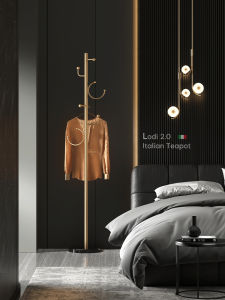 Italian Bedroom Floor Coat Rack Living Room Internet Celebrity Clothes Rack Simple Pannier Bag Cloth Rack Accessible Luxury Household Hangers