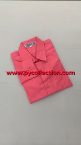 KEMEJA PENGAWAS LENGAN PANJANG PINK COTTON - FH017