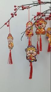 Tag Giấy In 2 Mặt Trang Trí Tết Kèm Dây Treo Làm Tag Treo Đa Dạng Mẫu