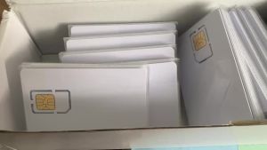 Contact ISO 7816 SLE4428 blank Smart PVC Card 2FF SIM Punching Method