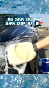 Sarung Tangan Cuci Mobil Wool Microfiber 2 Sisi Sarung Tangan Mobil Wool 2 Sisi Mudah Dicuci Spon Cuci Pembersih Mobil