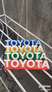 Pajangan Dashboard Interior Mobil Universal Hiasan Dashboard Aksesoris Mobil Dengan Lampu LED