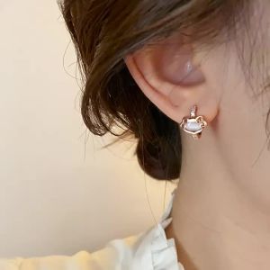 WENXI | Rose Gold Stylish Designer Earrings