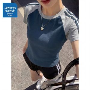 Jeanswest | Áo Thun Tay Ngắn Màu Kẻ Cho Phụ Nữ