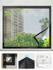 ZTION | Tear-resistant Stainless Steel Mosquito Net No-Drilling Installation Window Screen