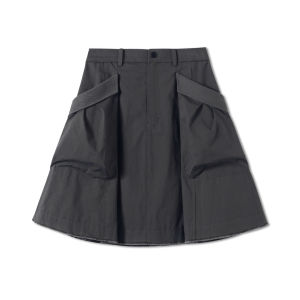 Korean Style Autumn/Winter New Loose Faux Frayed Workwear Skirt
