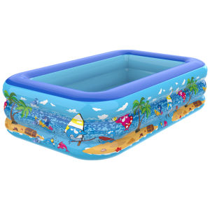 Inflatable Swimming Pool PVC Framed Swimming Pool Cartoon Pattern Baby Bath Bathtub for Summer Outdoor Indoor
