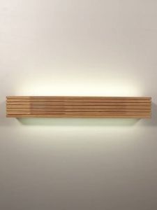 Rectangular Wooden Wall Light LED Cebu Subic Seaside Villa Sconce Luxury Bathroom Coffee Wood Waterproof Lamp