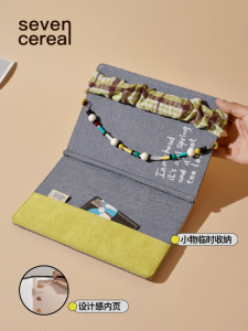 Qigu Notebook Book Denim Journal Book Accounting Office Meeting Notebook A5 Exercise Book Diary Book