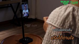 ขาตั้งโทรศัพท์ ผู้ถือโทรศัพท์หมุน 360 องศา ปรับความสูงได้ ขาตั้งโทรศัพท์มือถือ สำหรับ ถ่ายทอดสด