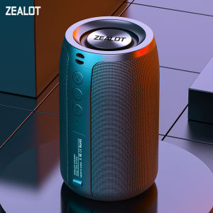 Zealot | ZEALOT-S32 Mini Portable Bluetooth Speaker HIFI Subwoofer Wireless Speaker with FM Radio Column Support TF TWS USB