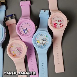 Jam Tangan Anak Perempuan Cute Cartoon (Set Kado)