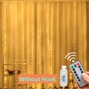 3M USB LED Fairy String Curtain Fairy Lights Garland For New Year Holiday Party Wedding Christmas Bedroom Birthday Home Decor