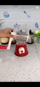 Grater Hand Crank Stainless Steel Vege Food Chopper Shredder Tool