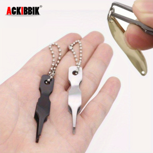 Ackibbik Split Ring Pliers for Fishing Lure Ring Loop Opener Multifunctional Fishing Line Cutter Stainless Steel Fishing Pliers