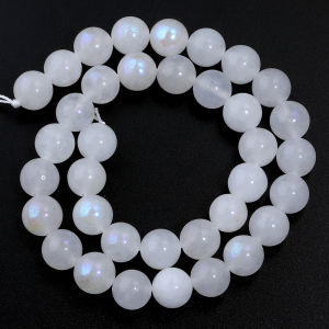 1 Strand 4 6 8 10mm White Moonstone Beads Round Loose Gemstone Beads For Jewelry Making DIY Crafts Necklace Bracelet Accessories