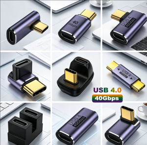 TYPE C Connector 4K OTG Plug 100W 40Gbps Data Transfer Ultra Fast Charging USB C USB3.1 Support 8K Adapter Extension