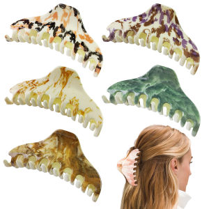 เครื่องประดับผมแบบไม่สมมาตรสำหรับผู้หญิง คลิปผมลายจุดสีสันสดใส คลิปผมหางม้า คลิปผมทรงกลม คลิปผมบนศีรษะ แฟชั่น