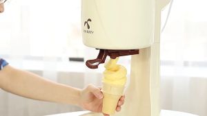 Ice cream Machine ice cream roll maker 冰淇淋机 cone aiskrim  ice cream maker machine mini Fully automatic for Household DIY dessert machine