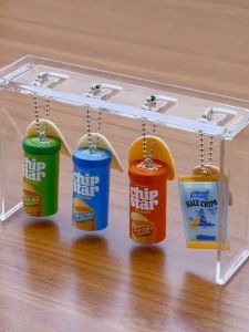 Micro Display Stand Acrylic Keychain Holder Blind Box Egg Tyrannosaurus Storage Box Organizer Toy Storage Solution for Home