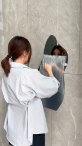 【1-3 Days Delivery】Acrylic Full-Length Mirror Can Be Bent And Cut Bathroom Mirror No-Drilling With Stickers Attached Sticker Cermin