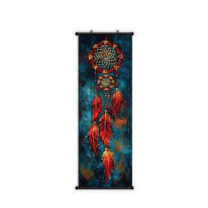 Bộ Thảm Treo Tường Lông Vũ VIKAMA 3 Mảnh Boho Dreamcatcher Bộ Trang Trí Nghệ Thuật Bohemian Cho Phòng Khách Phòng Ngủ Ký Túc Xá - Polyester