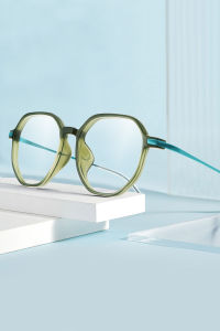 Eyeglasses With Graded Lens Myopia Glasses For Women Men Transition Nearsighted Eyeglass With Grade with Anti Blue Light Hard Resin Lens