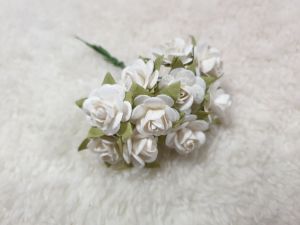 มินิโรส S  (10 ดอก) กุหลาบ กุหลาบจิ๋ว ขนาด 1.5 cm  กุหลาบปลอม กุหลาบกระดาษ