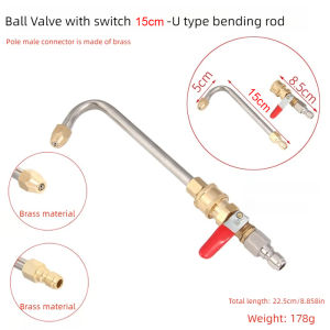 Phụ kiện kết nối nhanh 1/4 - Van bi đồng cho máy rửa xe máy nén khí hệ thống lạnh (Chất liệu bền lắp đặt dễ dàng)