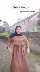 Gamis Crincle Terbaru Bahan Crinkle Linen Premium Ukuran L-XL-XXL