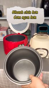 Nồi Cơm Điện CUCKOO - Công Nghệ Hàn Quốc - Dung Tích 1.2L - 1.8L - Ruột Nồi Dày Dặn - Tỏa Nhiệt Đều - Kiểu Dáng Đáng Yêu - VinhBuiStore