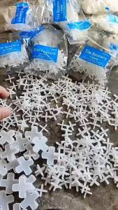 500 Cái Ke chữ thập-Ke dấu cộng-Ke nhựa chữ thập hỗ trợ ốp lát gạch cân bằng gạch-Nhựa nguyên sinh chất lượng cao LAZYL