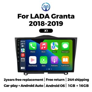 Wireless CarPlay Android Auto Car Radio for LADA ВАЗ Granta Cross 2018 2019 2020 2021 GPS Multimedia Video Player 2Din Stereo